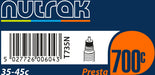 Nutrak 700 x 35 - 45C Presta inner tube