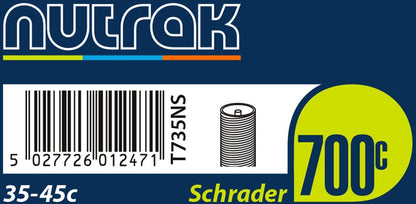 Nutrak 700 x 35 - 45C Schrader inner tube