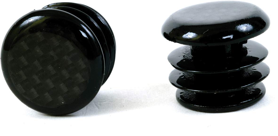 M Part Carbon fibre look bar end plugs for Road bikes