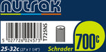 Nutrak 25-32C, 700 x 27 cm x 1-1/10,16 (4") Schrader-Camera d'Aria