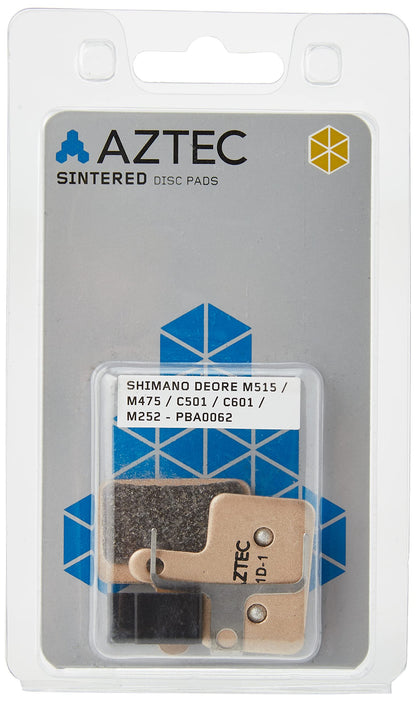 Aztec Sintered disc brake pads for Shimano Deore M515/M475/C501/C601 Mech/M525