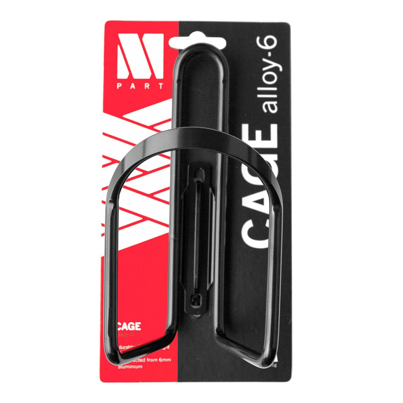 M Part Bottle cage Alloy - 6 mm aluminium - black