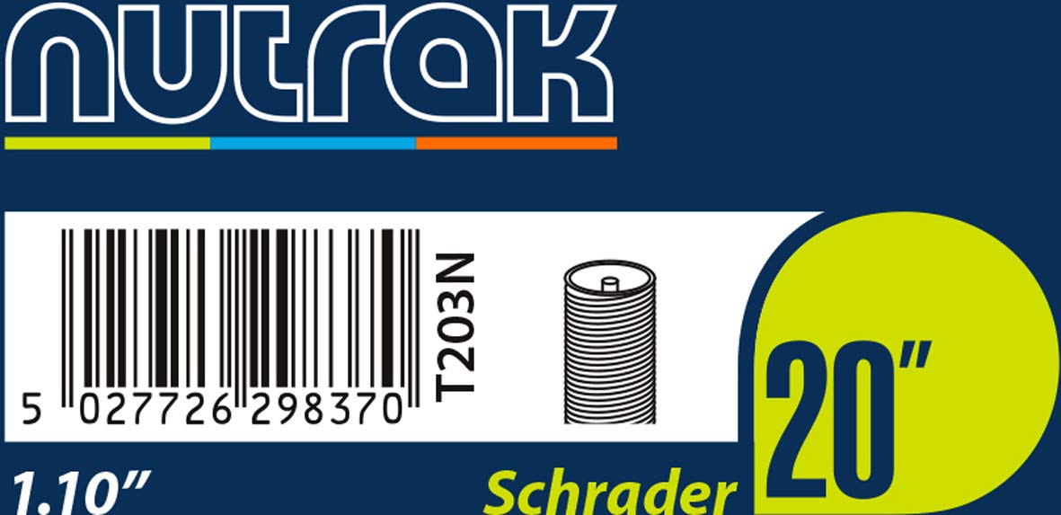 Nutrak 20 x 1.1 inch Schrader inner tube