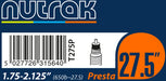 Nutrak 27.5" or 650B x 1.75 - 2.125 Presta inner tube
