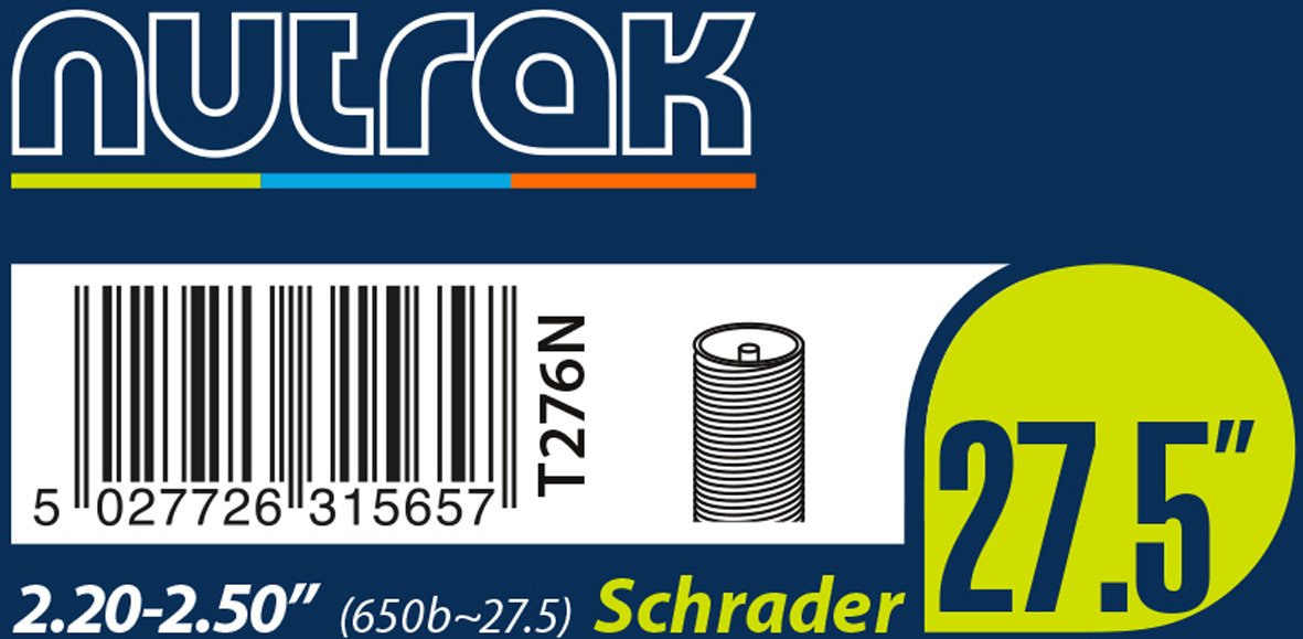 Nutrak 27.5" or 650B x 2.2 - 2.5 Schrader inner tube