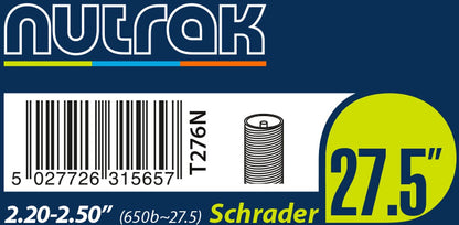 Nutrak 27.5" or 650B x 2.2 - 2.5 Schrader inner tube