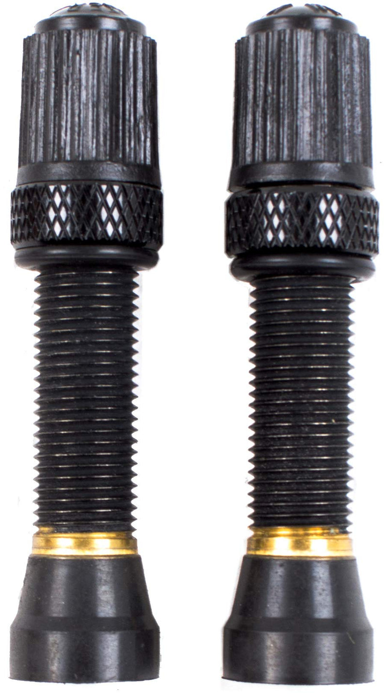 Nutrak Schrader Tubeless Valve, Threaded Bronze