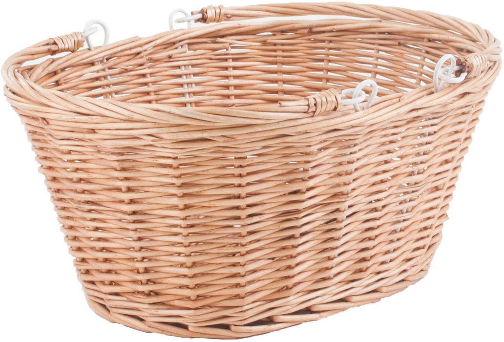 M Part Borough Oval Wicker Basket With Handles And Quick Release Bracket