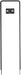 M Part Fixed U-stay basket bracket, 410 mm