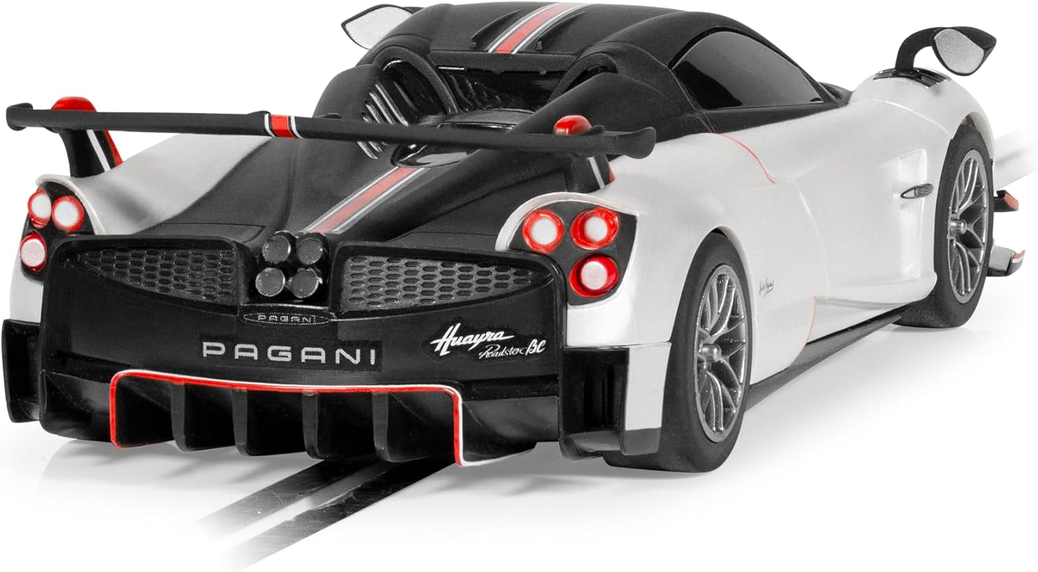 Scalextric Metallic Pearl White, C4399 Pagani Huayra BC Roadster, Slot Car-Street & Rally
