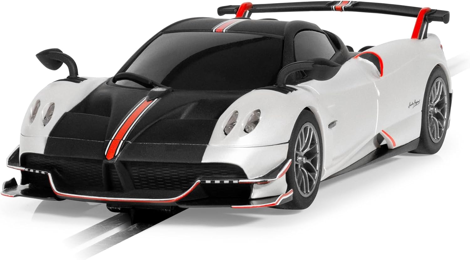 Scalextric Metallic Pearl White, C4399 Pagani Huayra BC Roadster, Slot Car-Street & Rally
