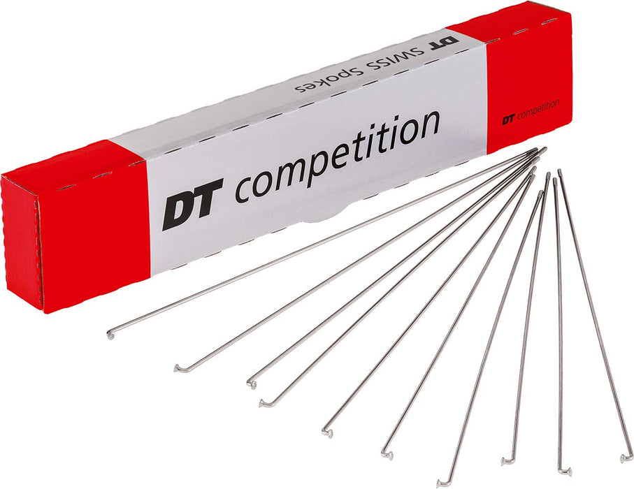 DT Swiss Competition silver spokes 14 / 15 g = 2 / 1.8 mm box 100, 303 mm