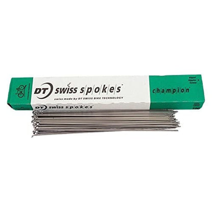 DT Swiss Champion silver spokes 14 g = 2 mm box 100, 302 mm