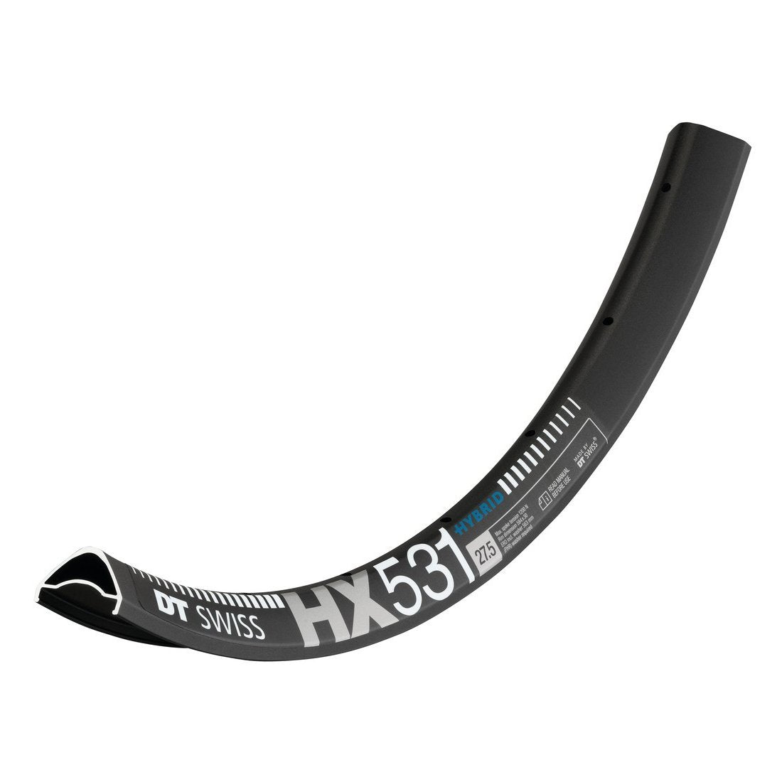 DT Swiss HX 531 Hybrid SBWT disc-specific 28 hole Presta-drilled black - 29"