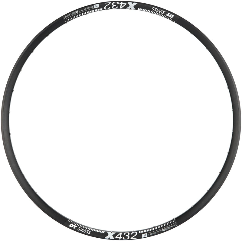 DT Swiss X 432 Sleeve-joined 32 hole Presta-drilled black - 29"