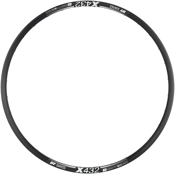 DT Swiss X 432 Sleeve-joined 32 hole Presta-drilled black - 29"
