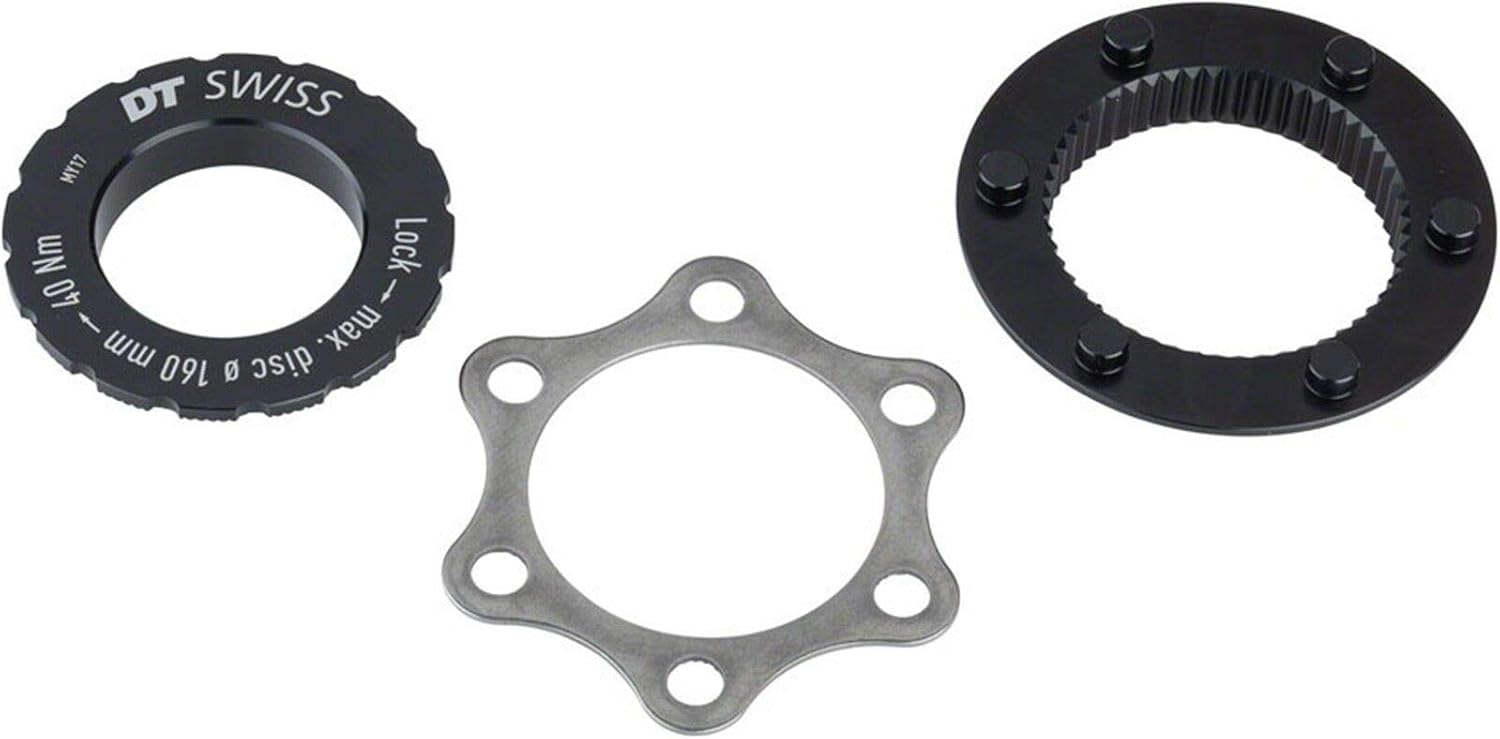 DT Swiss Centre-Lock to 6-bolt fitting adapter for Road, QR, 9 or 12 mm Axles