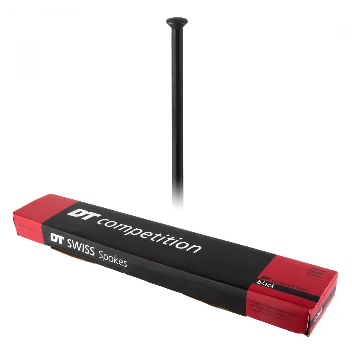 DT Swiss Competition Straight Pull Spokes 14 / 15 g = 2 / 1.8 mm box 100, black 294 mm