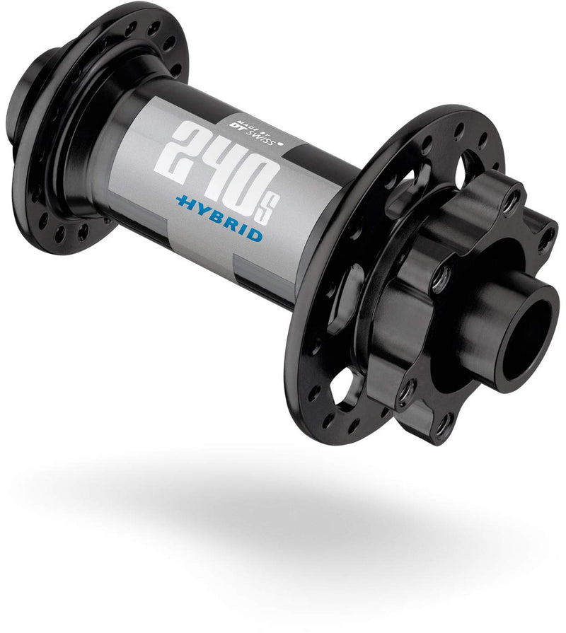 DT Swiss Hybrid 240s front disc 6-bolt 100 / 15 mm thru axle 36 hole black