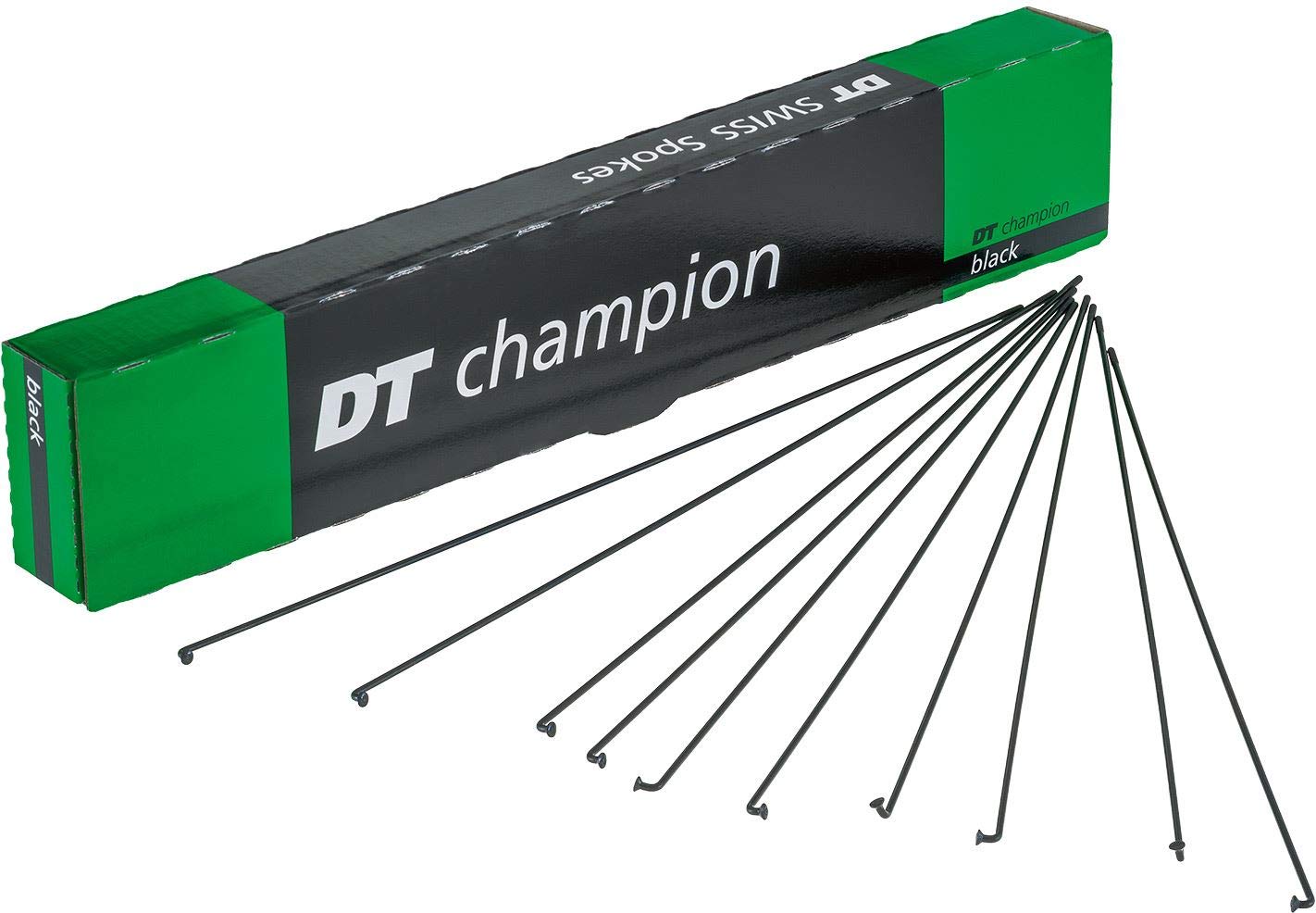 DT Swiss Champion black spokes 14g = 2mm box 100, 192 mm