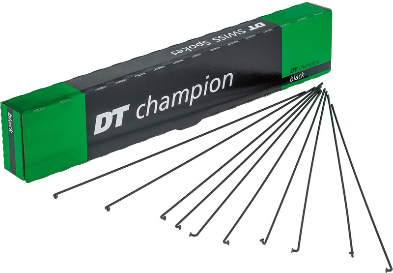 DT Swiss Champion black spokes 14g = 2mm box 100, 306 mm