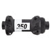 DT Swiss 350 Straight Pull front disc Centre-Lock 100 x 12 mm, 24 hole, black