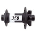 DT Swiss 350 Classic front disc 6 bolt 100 x 15 mm, 28 hole, black
