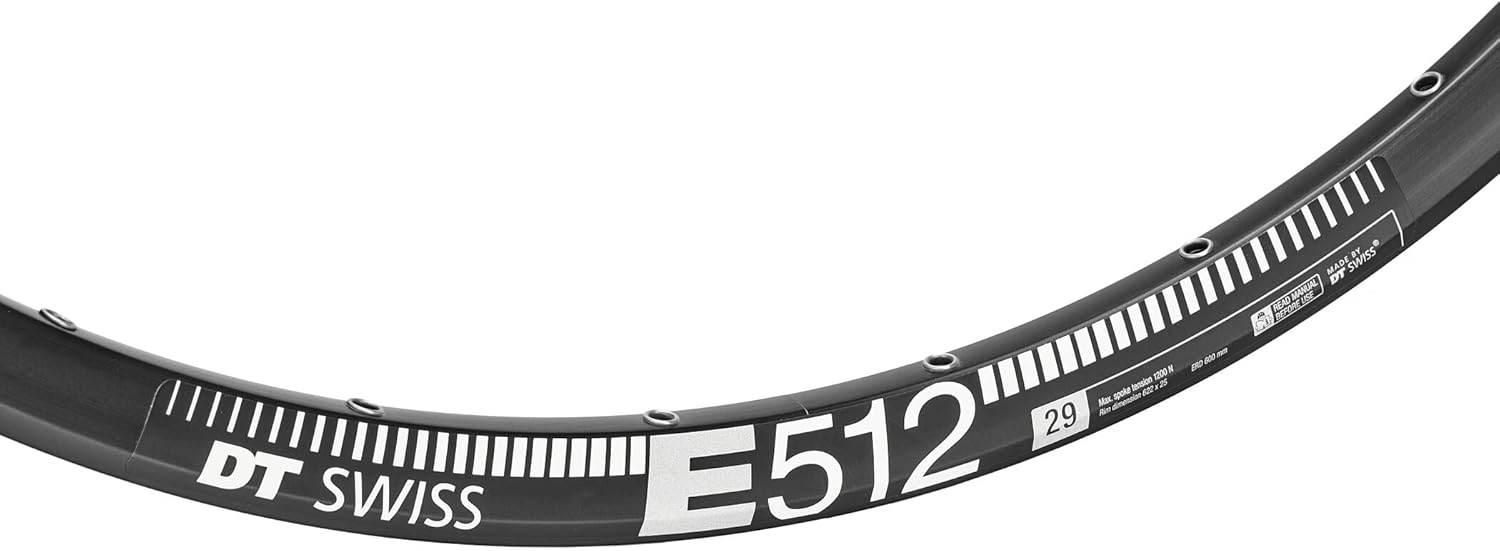 DT Swiss E 512 Sleeve-joined disc-specific 28 hole Presta-drilled black - 29"