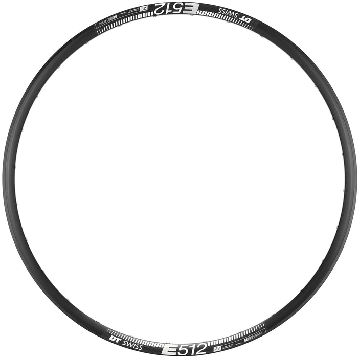 DT Swiss E 512 Sleeve-joined disc-specific 28 hole Presta-drilled black - 29"