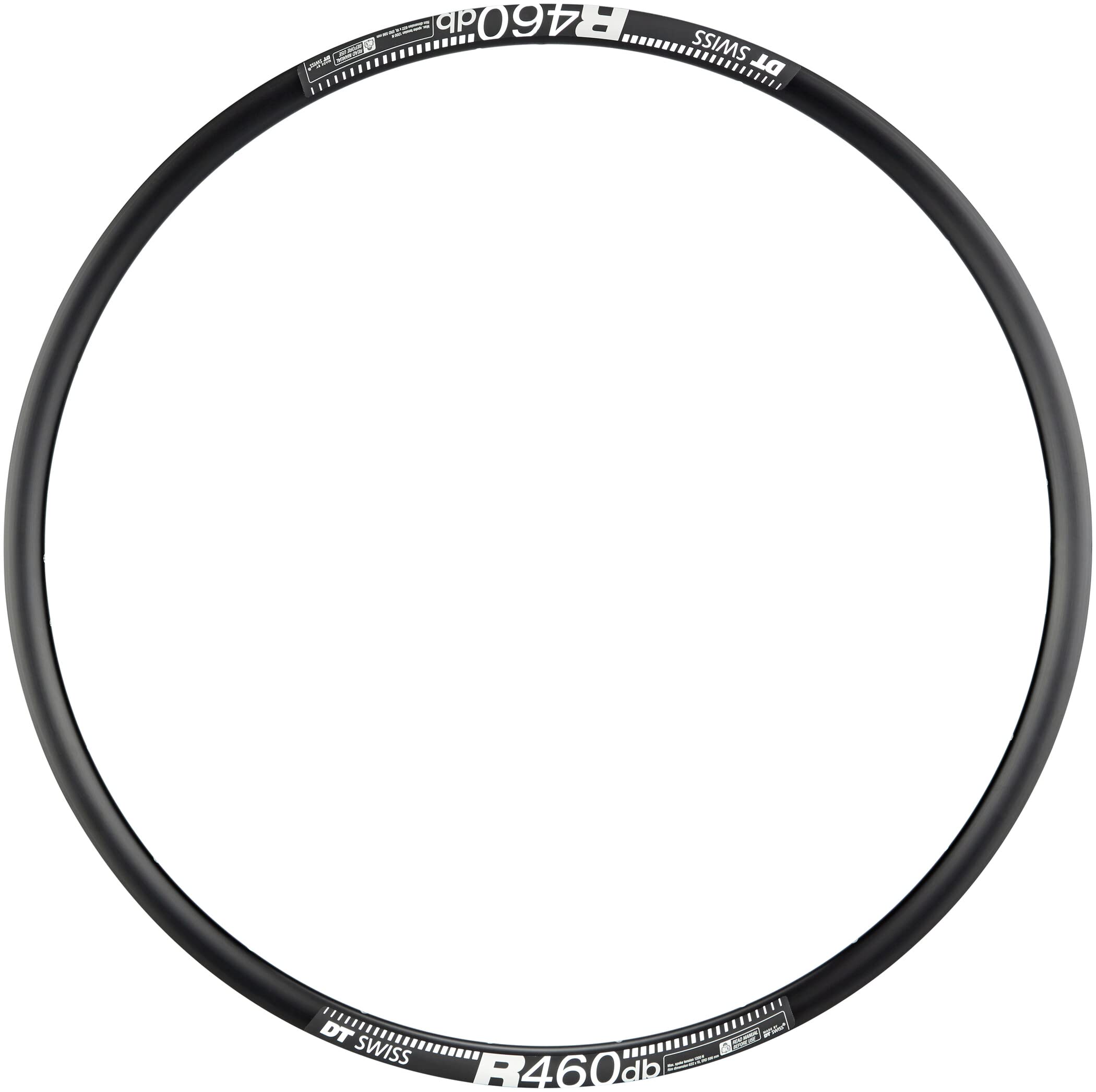DT Swiss R 460 DB Sleeve-joined 24 hole Presta-drilled disc brake black