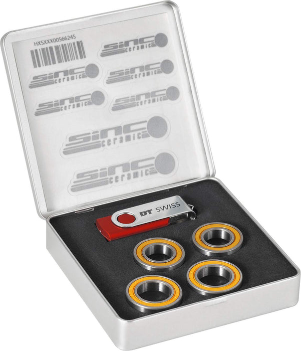 DT Swiss Set of 4 SINC ceramic bearings for RRC and RR Dicut wheels 2015 and onwards
