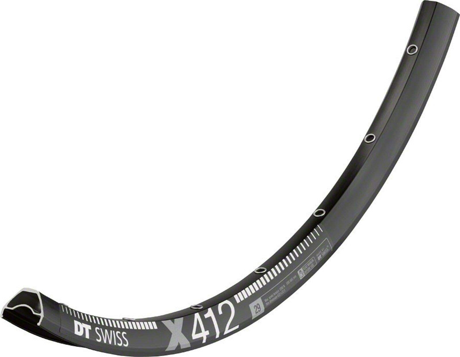 DT Swiss X 412 Sleeve-joined 28 hole Presta-drilled black - 27.5"