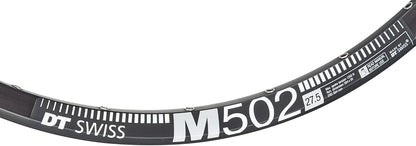 DT Swiss M 502 Sleeve-joined disc-specific 32 hole Presta-drilled black - 27.5 inch