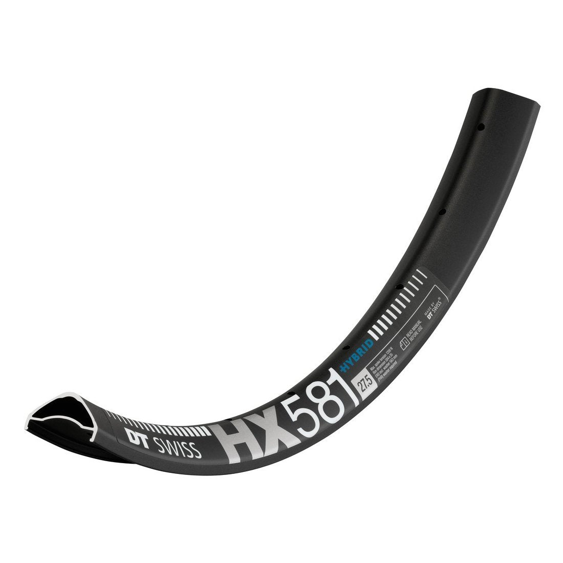 DT Swiss HX 581 Hybrid SBWT disc-specific 32 hole Presta-drilled black - 27.5"