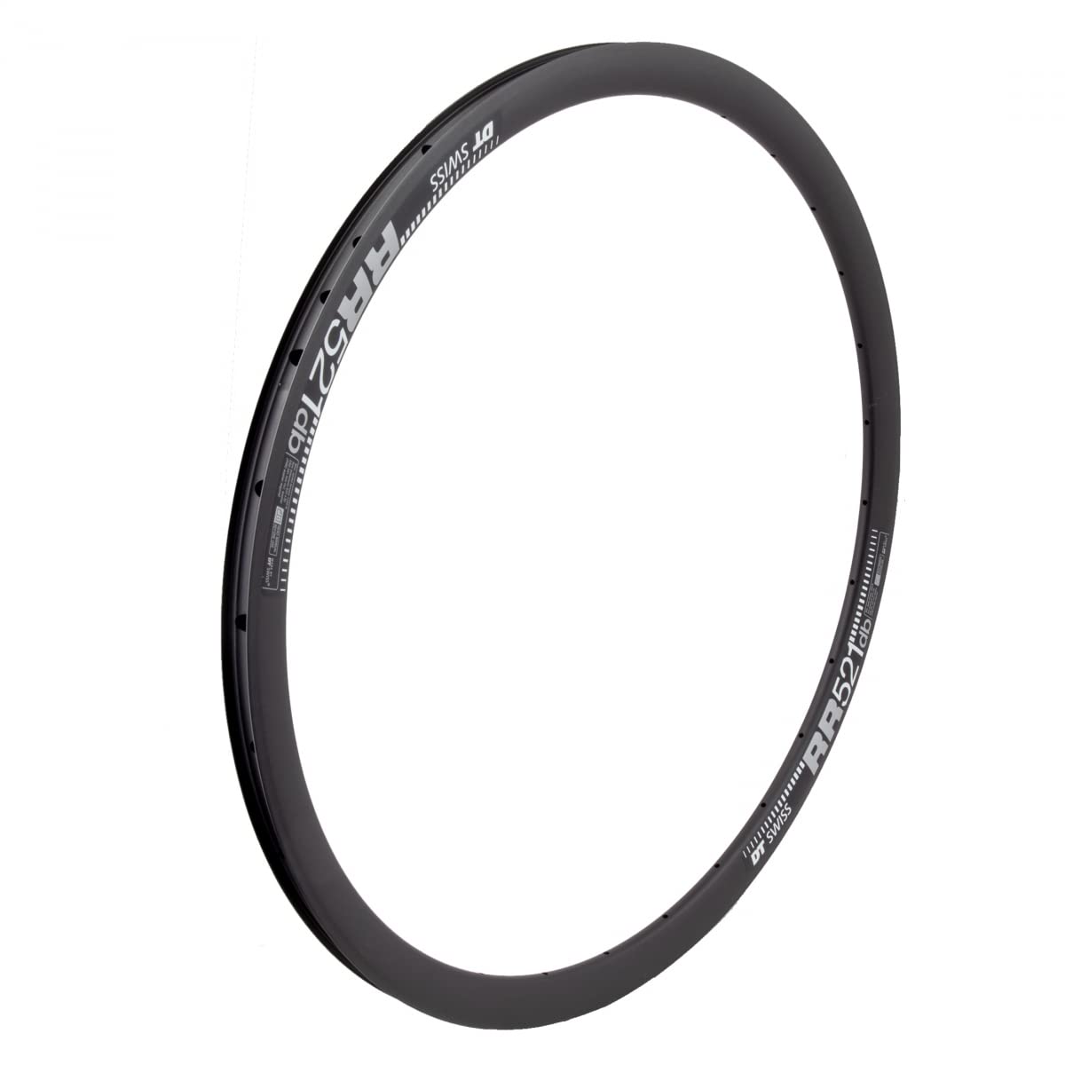 DT Swiss RR 521 DB SBWT 28 hole Presta-drilled disc brake black