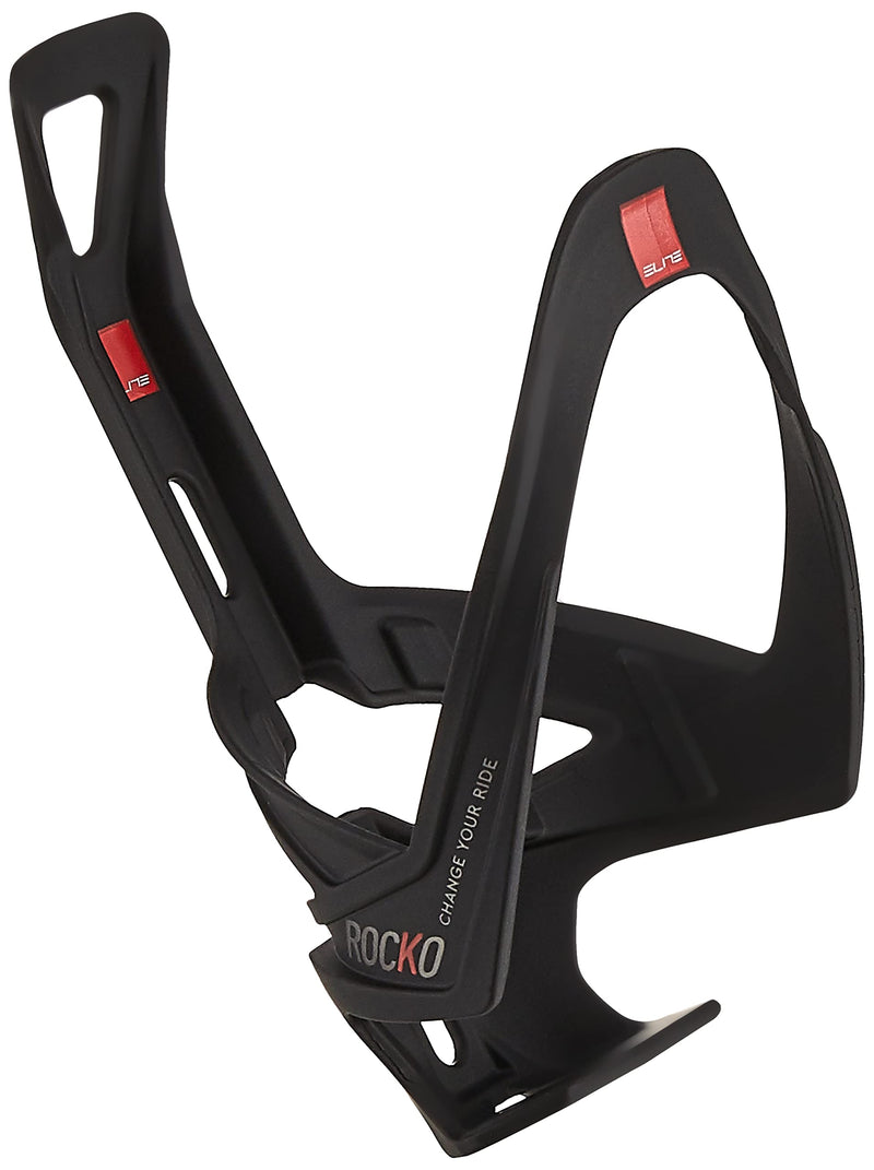 Elite Rocko carbon bottle cage matt black / red