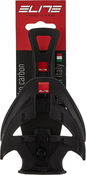 Elite Rocko carbon bottle cage matt black / red