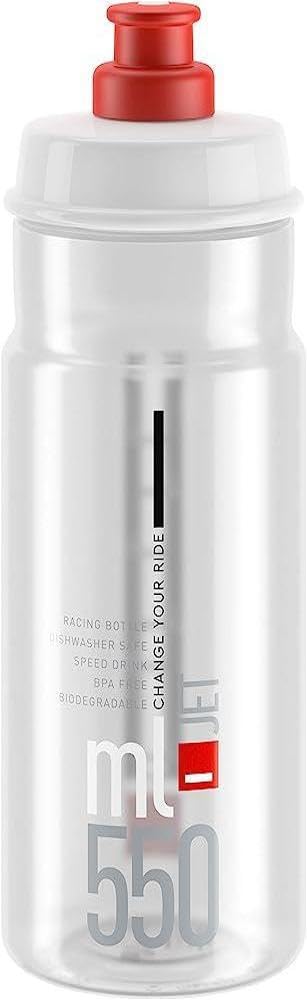 Elite Jet Biodegradable clear red logo 550 ml