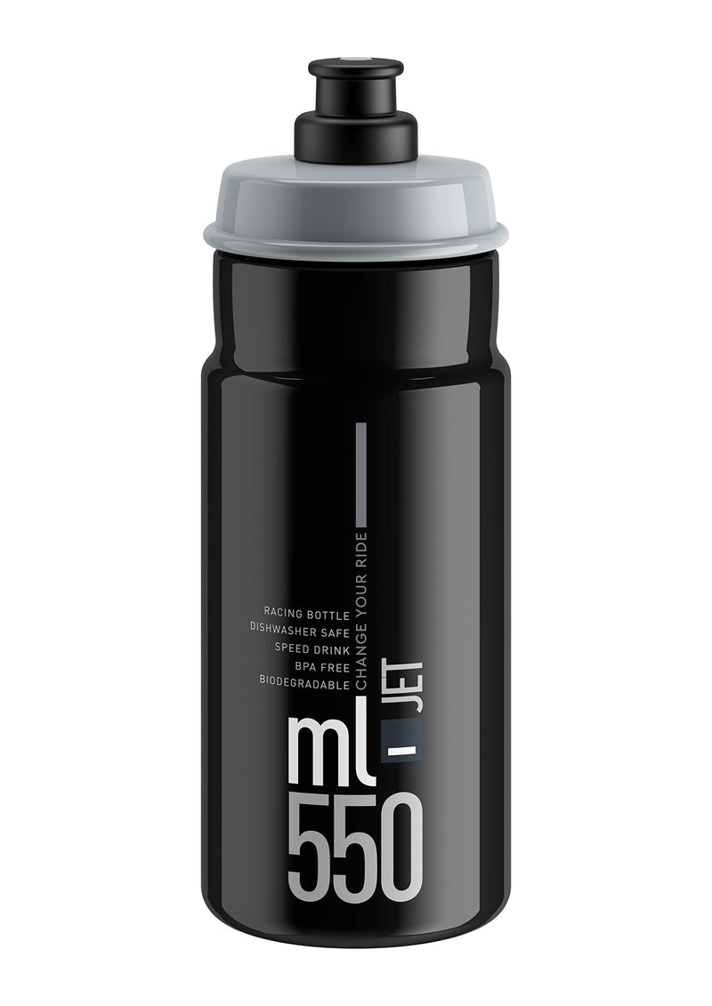 Elite Jet Biodegradable black grey logo 550 ml