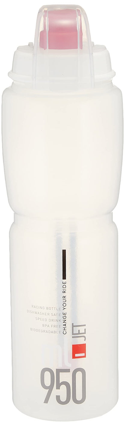 Elite Jet Biodegradable MTB, clear with red logo 950 ml