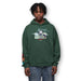 NEPTUN | Naruto Graphic Hoodie - Kakashi | Anime Kapuzenpullover aus Baumwolle, Bestickt, mit Patches, Unisex, Oversize Fit M Grün