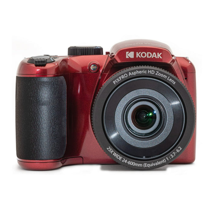 KODAK PIXPRO Astro Zoom AZ255-RD 16MP Digital Camera with 25X Optical Zoom 24mm Wide Angle 1080P Full HD Video and 3" LCD (Red