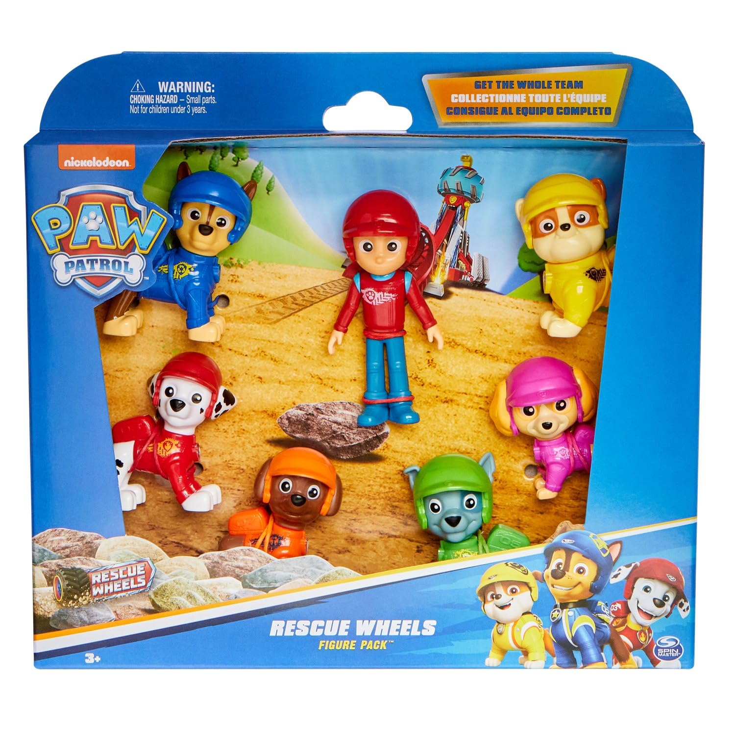 Paw Patrol: Rescue Wheels, Toy Figures Gift Pack, with 7 Collectible Action Figures, Kids’ Toys for Boys and Girls Aged 3 and up