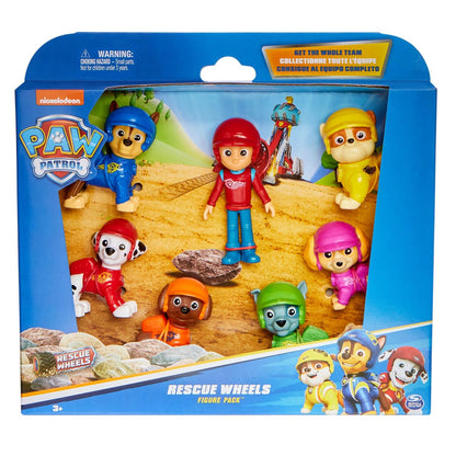 Paw Patrol: Rescue Wheels, Toy Figures Gift Pack, with 7 Collectible Action Figures, Kids’ Toys for Boys and Girls Aged 3 and up