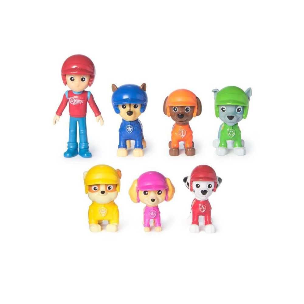 Paw Patrol: Rescue Wheels, Toy Figures Gift Pack, with 7 Collectible Action Figures, Kids’ Toys for Boys and Girls Aged 3 and up