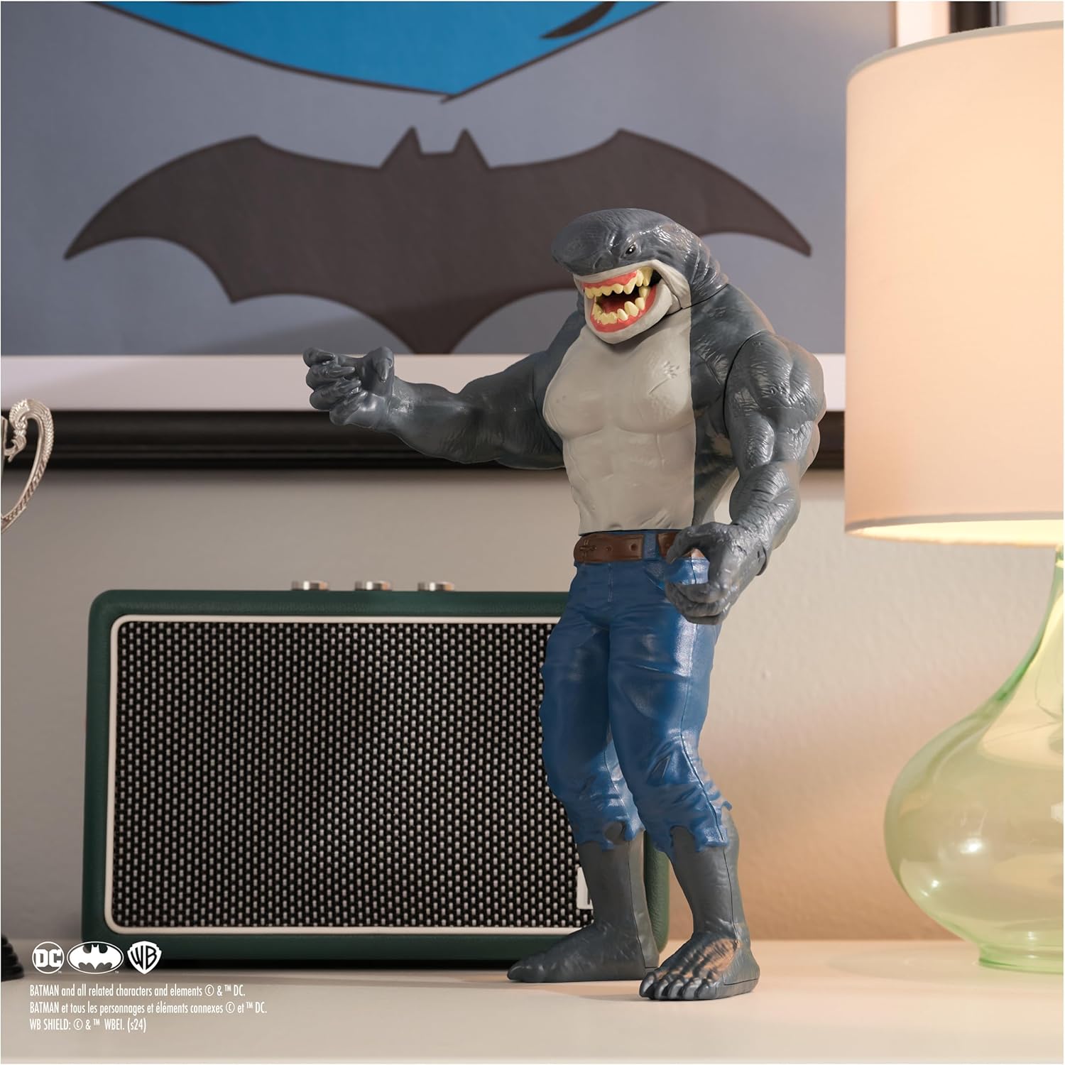 DC Comics, Batman Giant Series King Shark Action Figure, 30-centimetre Superhero Collectible Kids’ Toys for Boys and Girls Aged 3+