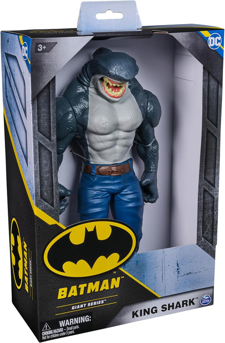DC Comics, Batman Giant Series King Shark Action Figure, 30-centimetre Superhero Collectible Kids’ Toys for Boys and Girls Aged 3+