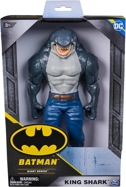 DC Comics, Batman Giant Series King Shark Action Figure, 30-centimetre Superhero Collectible Kids’ Toys for Boys and Girls Aged 3+