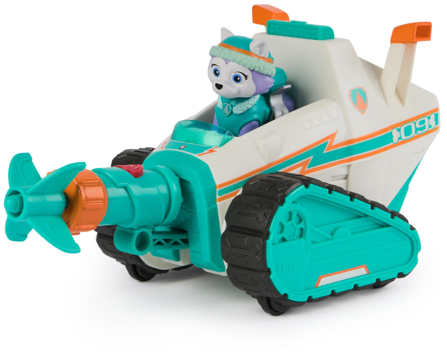 Paw Patrol Everest Deluxe Snowmobile, with Projectile Launcher, Snowboard and Collectible Action Figures, Kids’ Toys for Boys & Girls Ages 3+