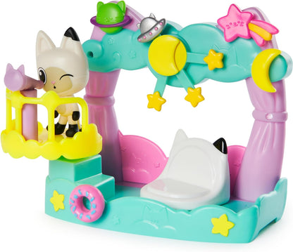Gabby’s Dollhouse, Pandy Paws Dreamy Balcony Playset, 8-Pieces with Toy Figures, Doll’s House Accessories and Sensory Play, Kids’ Toys for Girls and Boys 3+